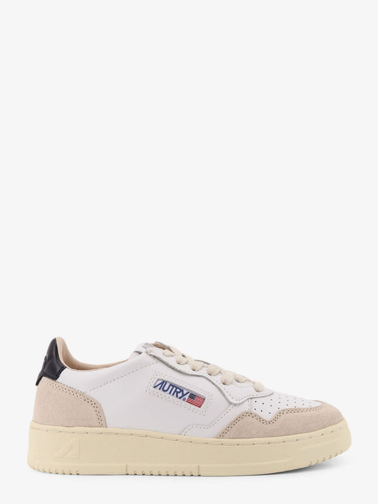 Autry Medalist Low leather low-top sneakers with suede inserts