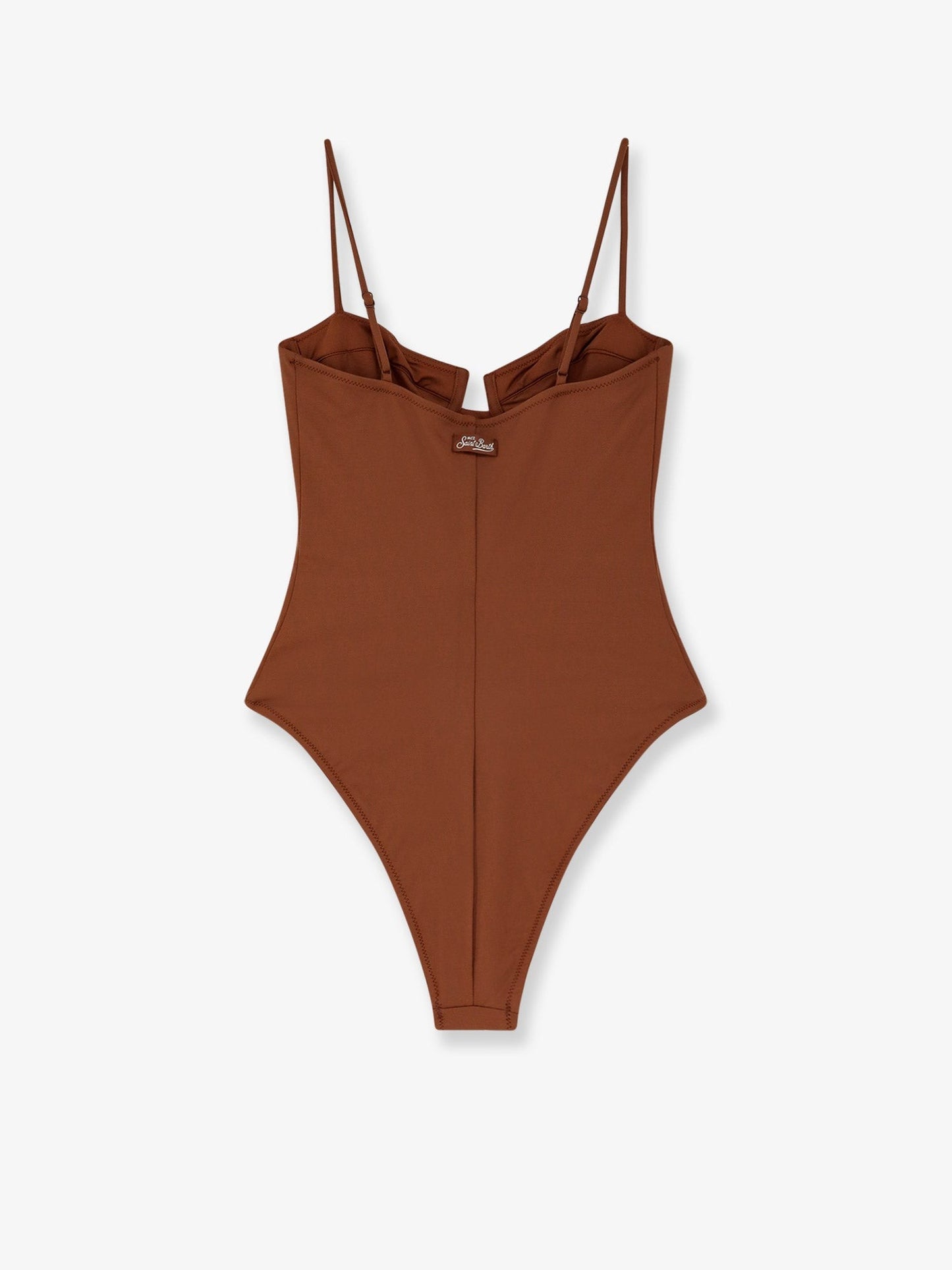 MC2 SAINT BARTH Medea One-Piece Swimsuit with Strass Starfish Motif