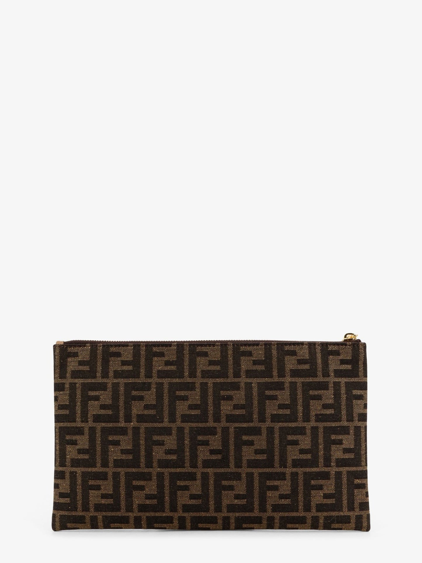 Fendi Medium Flat FF Jacquard fabric Pouch