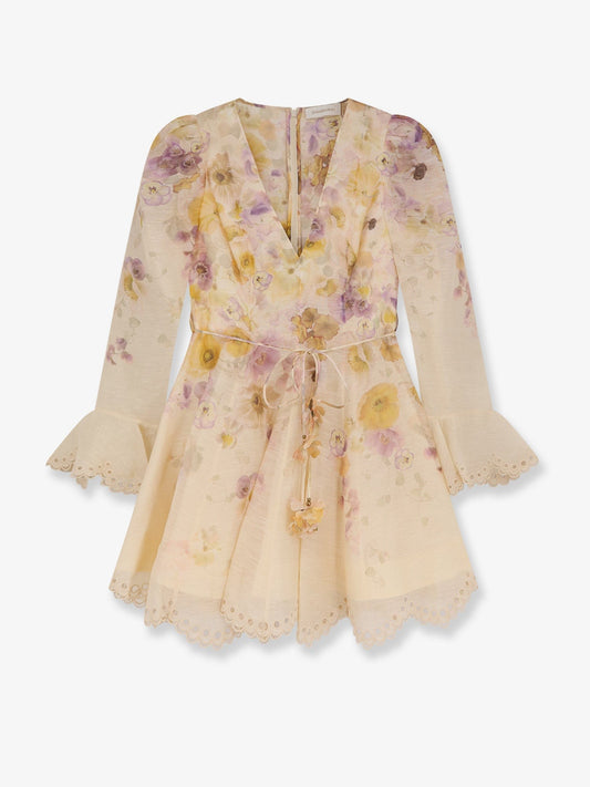 ZIMMERMANN Memento Embroidered Mini Dress