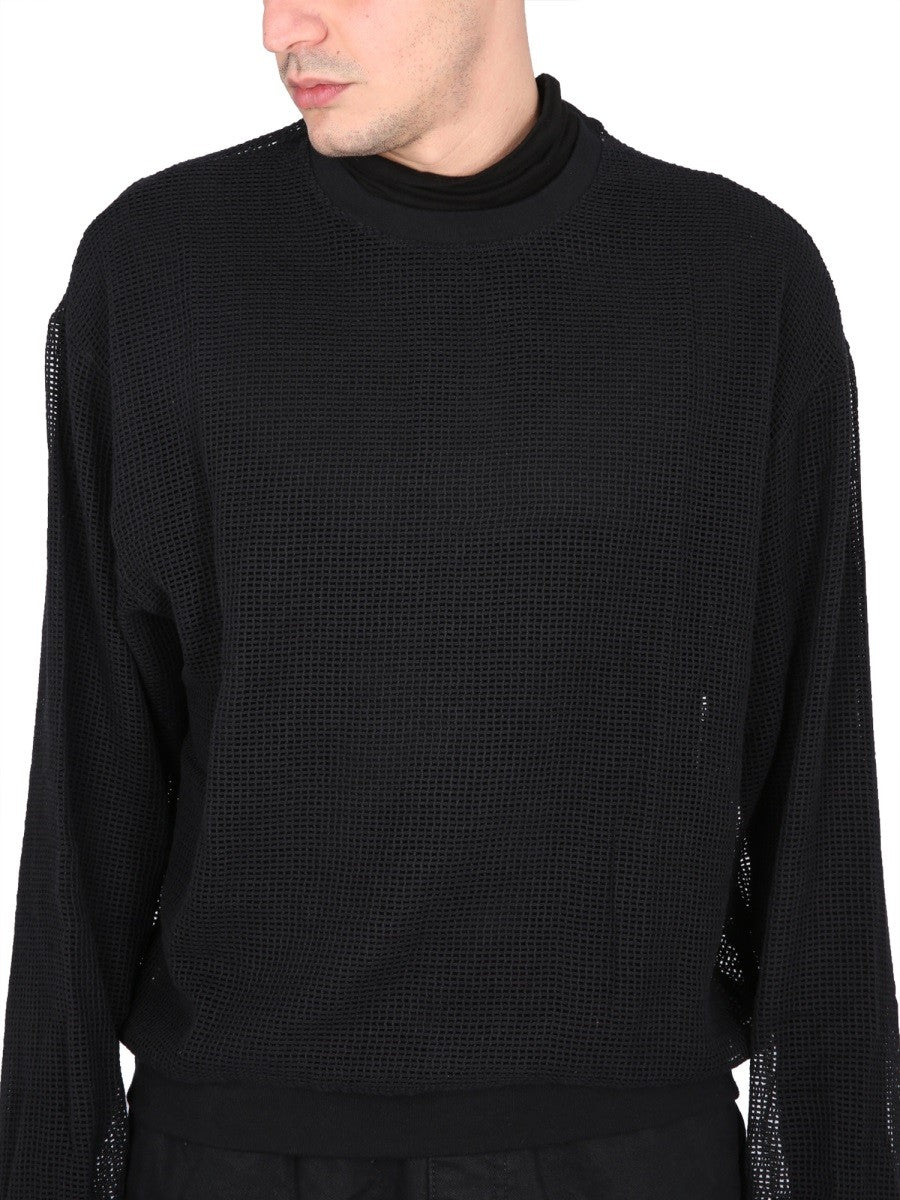 STUSSY MESH SWEATSHIRT.