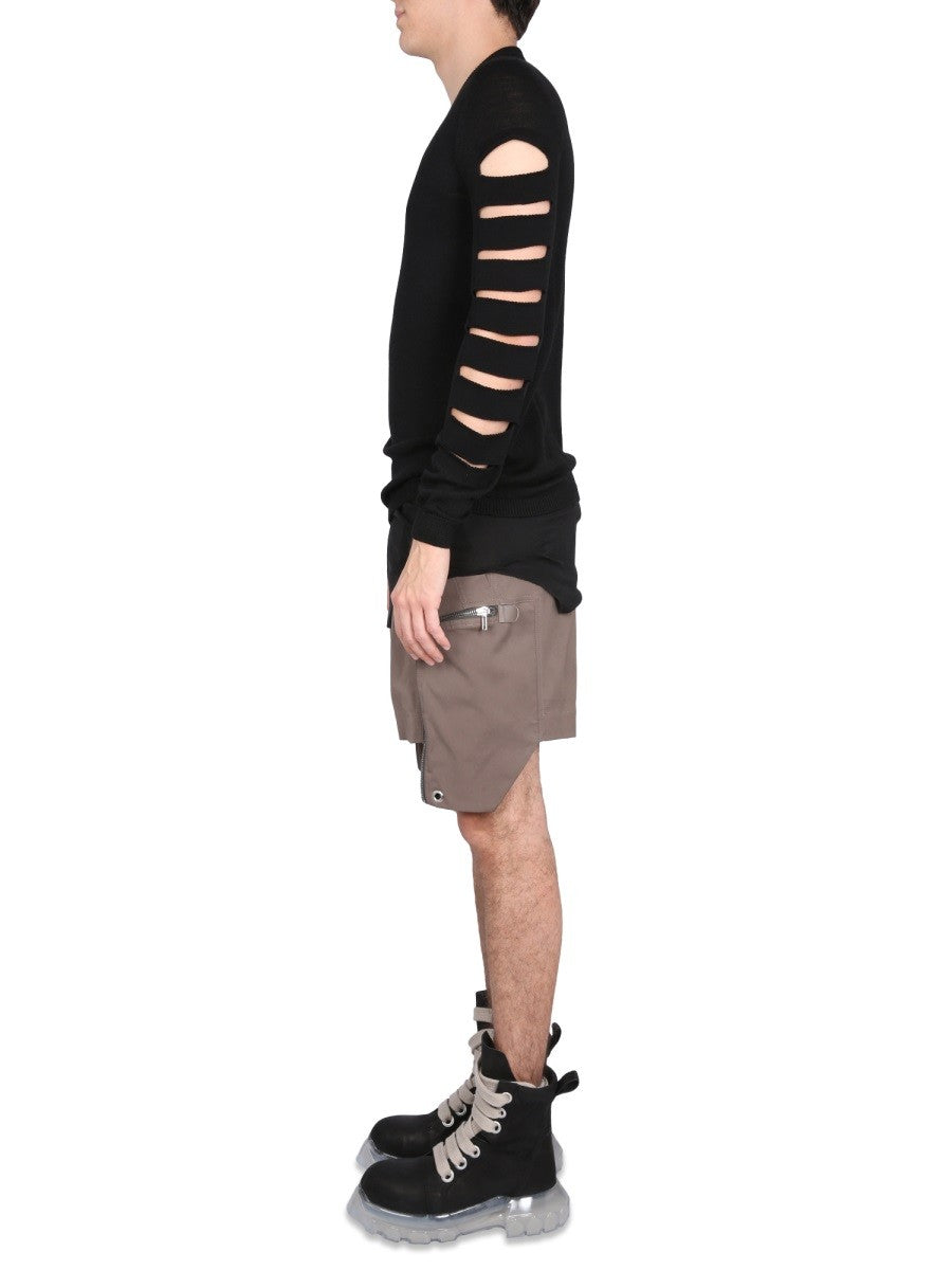 RICK OWENS MESH WITH CUT-OUT DETAILS