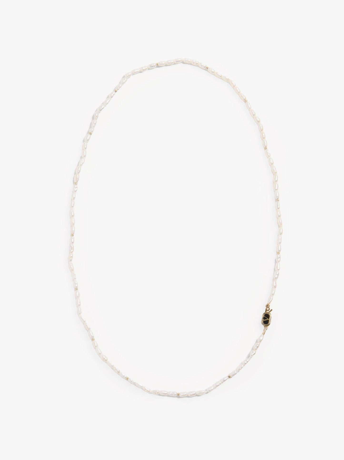 Valentino Garavani Metal necklace with pearls