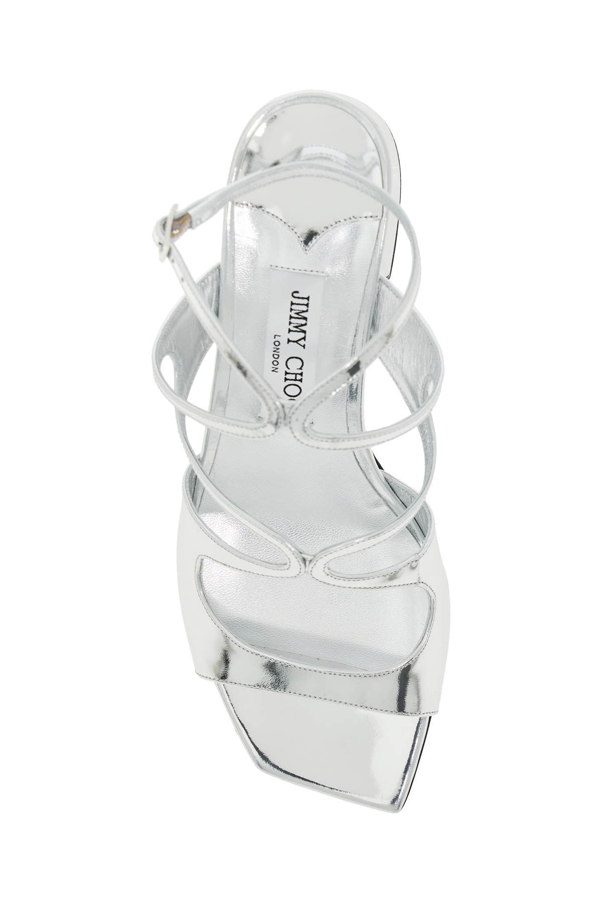 Jimmy Choo 'metallic leather azilia 45