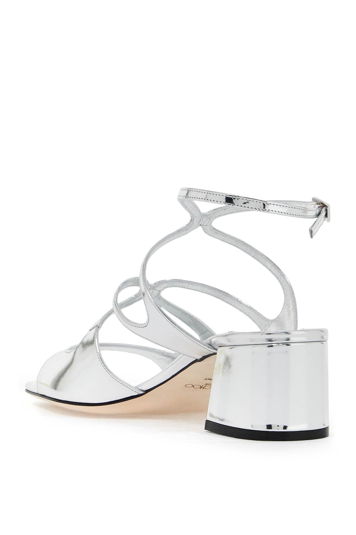 Jimmy Choo 'metallic leather azilia 45