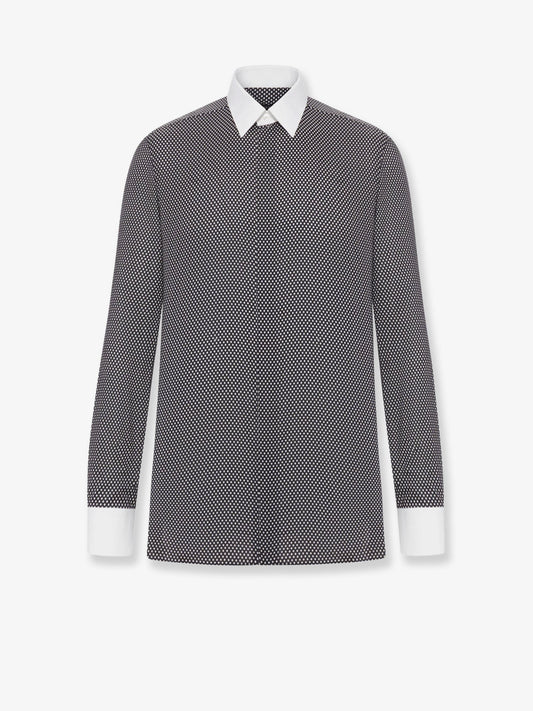 TOM FORD Microfantasy cotton shirt