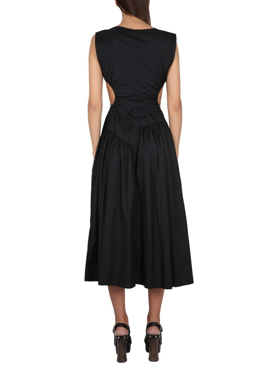 Philosophy Di Lorenzo Serafini MIDI DRESS WITH CUT OUT DETAILS