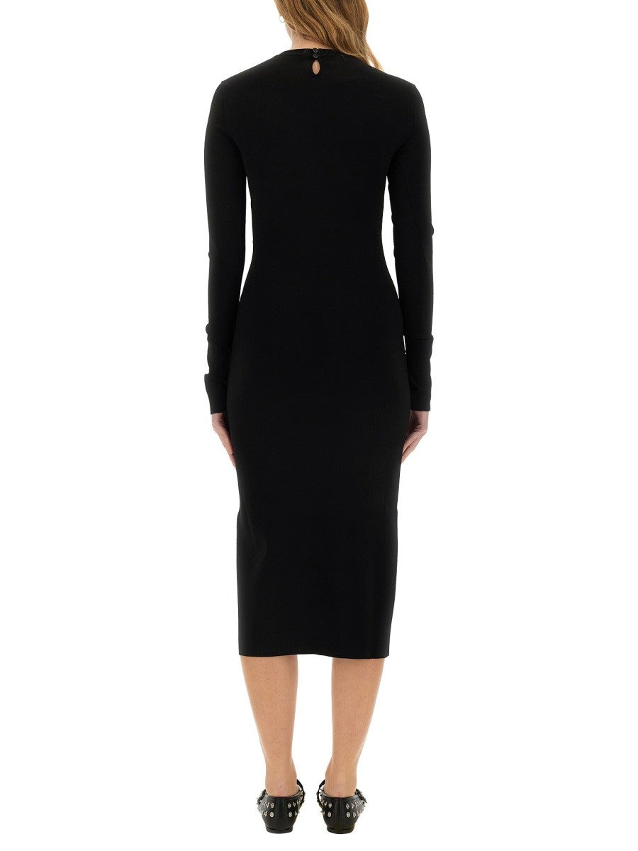 stella mccartney MIDI DRESS WITH SLIT