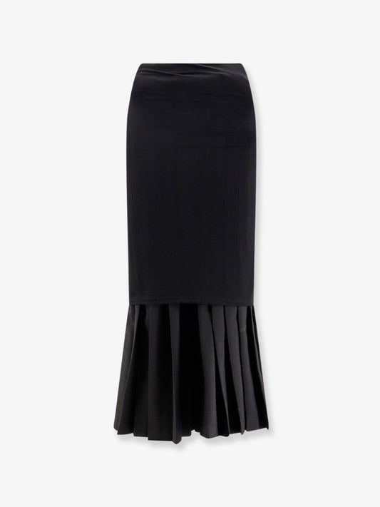 MM6 MAISON MARGIELA Midi plated skirt