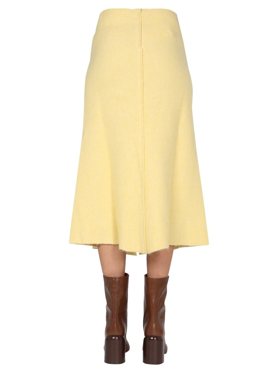 JIL SANDER MIDI SKIRT