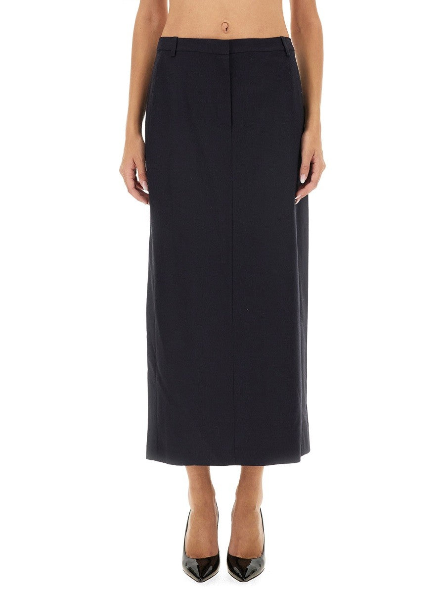 THEORY MIDI SKIRT