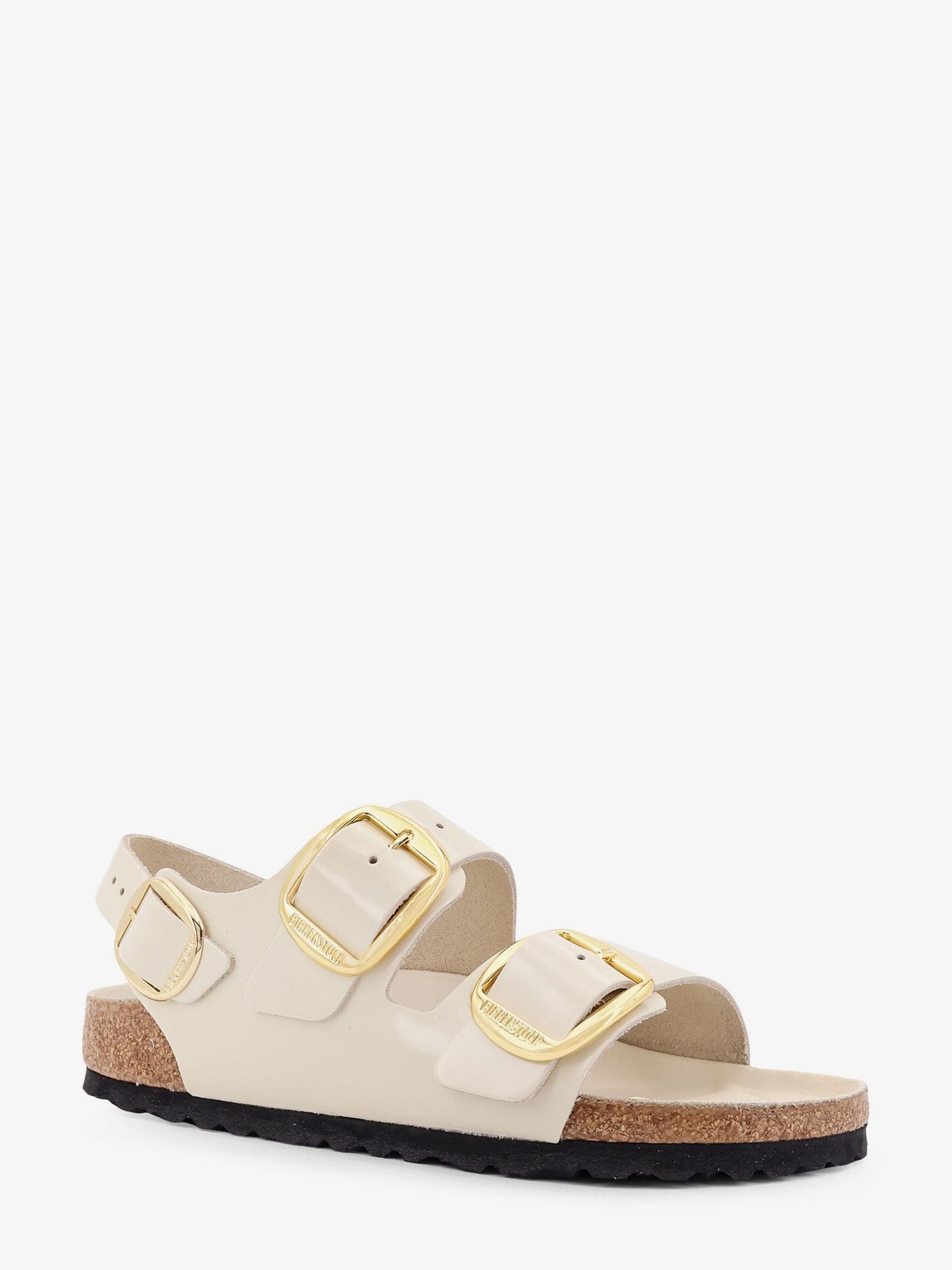 Birkenstock Milano big buckle patent leather sandals