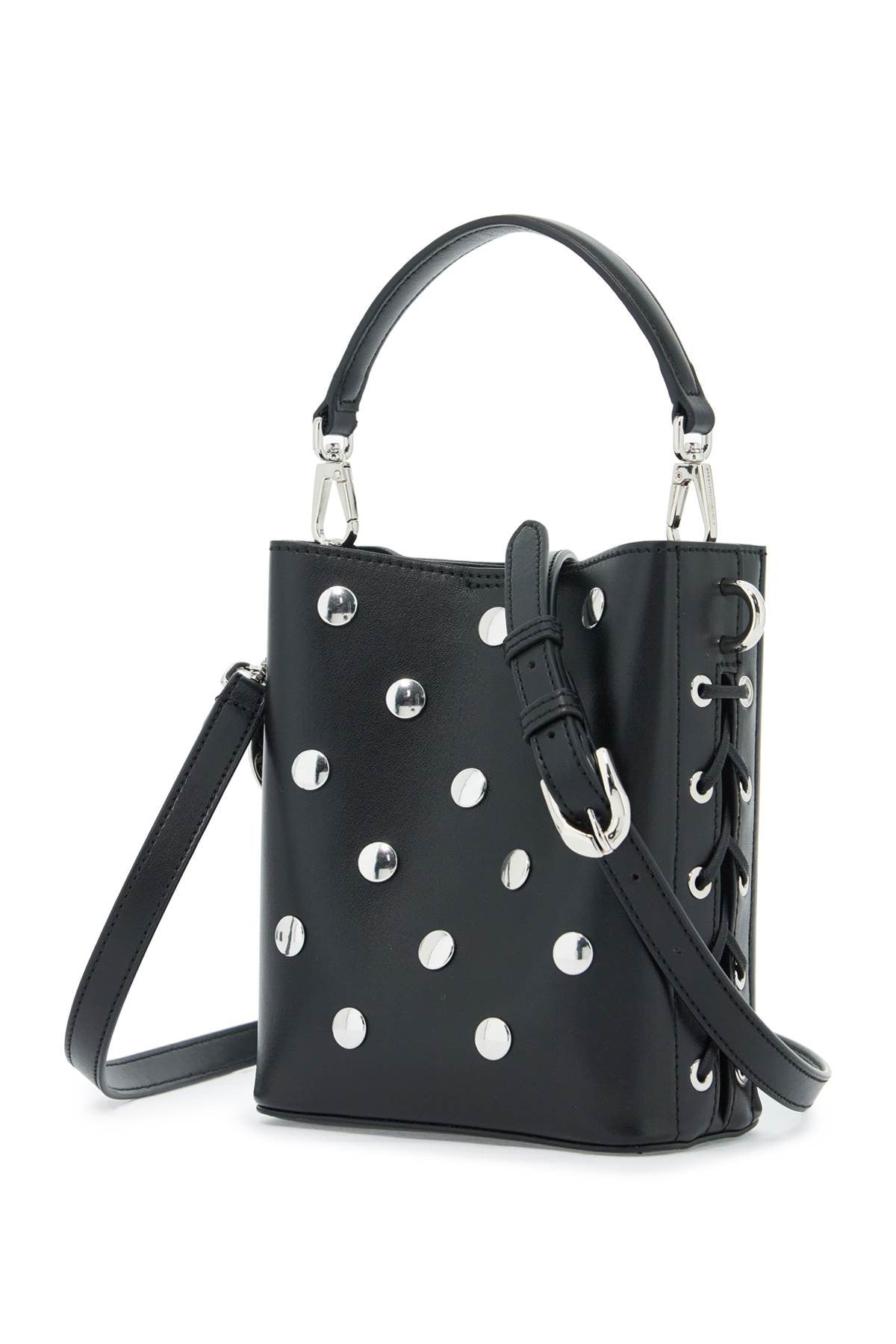 stella mccartney mini bucket bag frayme with studs