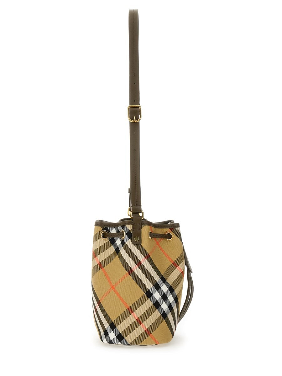 Burberry MINI "CHECK" BUCKET BAG