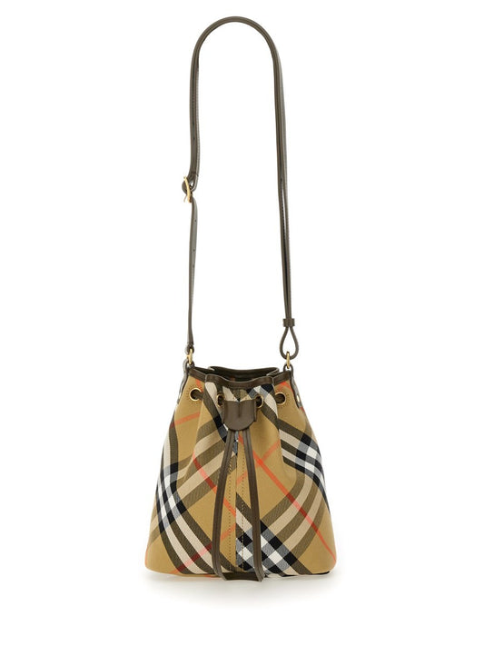Burberry MINI "CHECK" BUCKET BAG