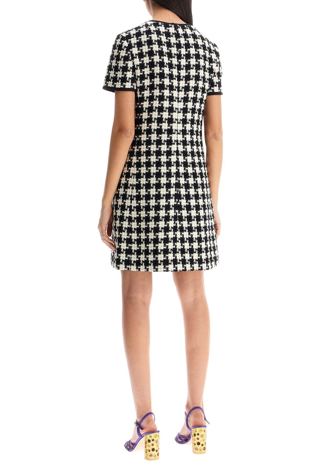 Valentino Garavani mini dress in damier light tweed