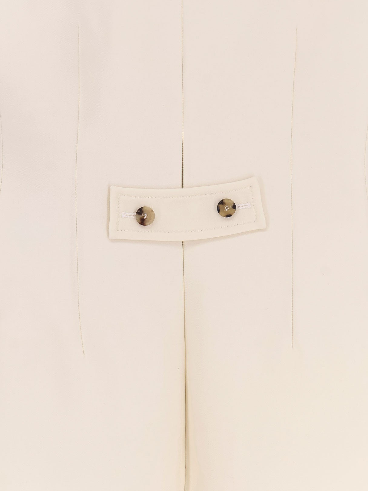 Alexander Mcqueen Mini dress with panier in bone