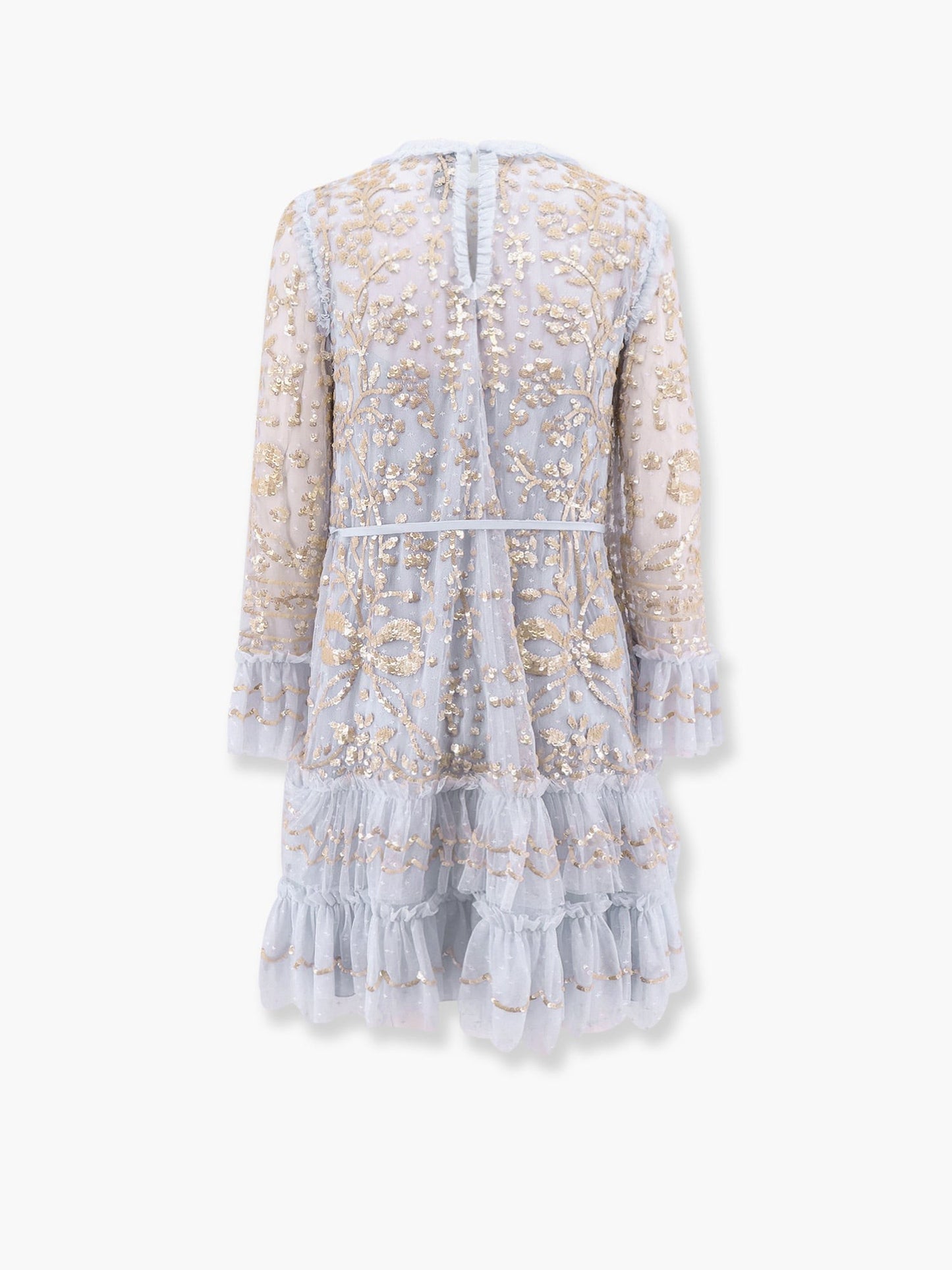 NEEDLE & THREAD Mini dress with sequins embroidery