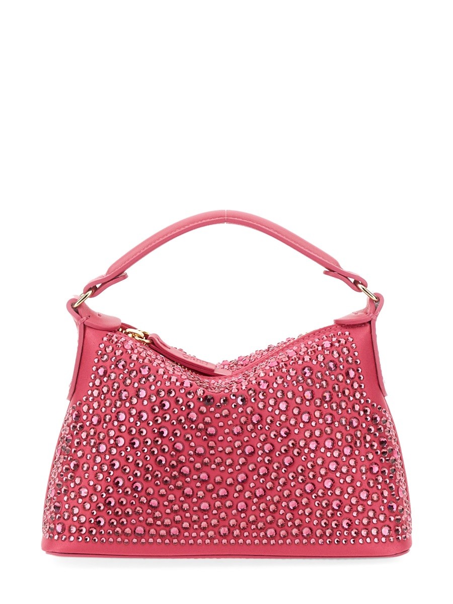 LEONIE HANNE X LIU JO MINI HOBO BAG WITH RHINESTONES