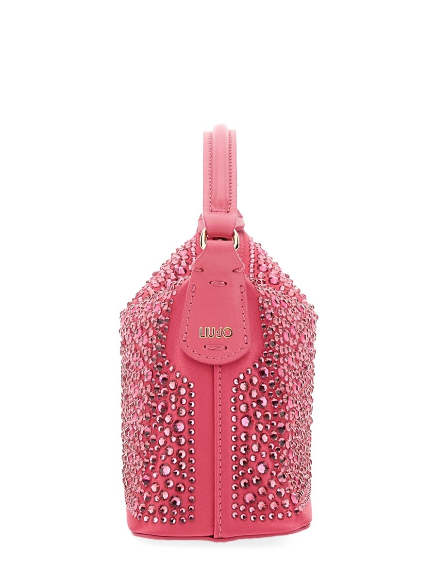 LEONIE HANNE X LIU JO MINI HOBO BAG WITH RHINESTONES