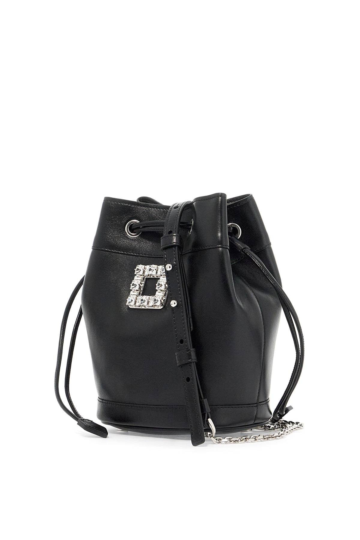 ROGER VIVIER mini leather trã¨s vivier bucket bag