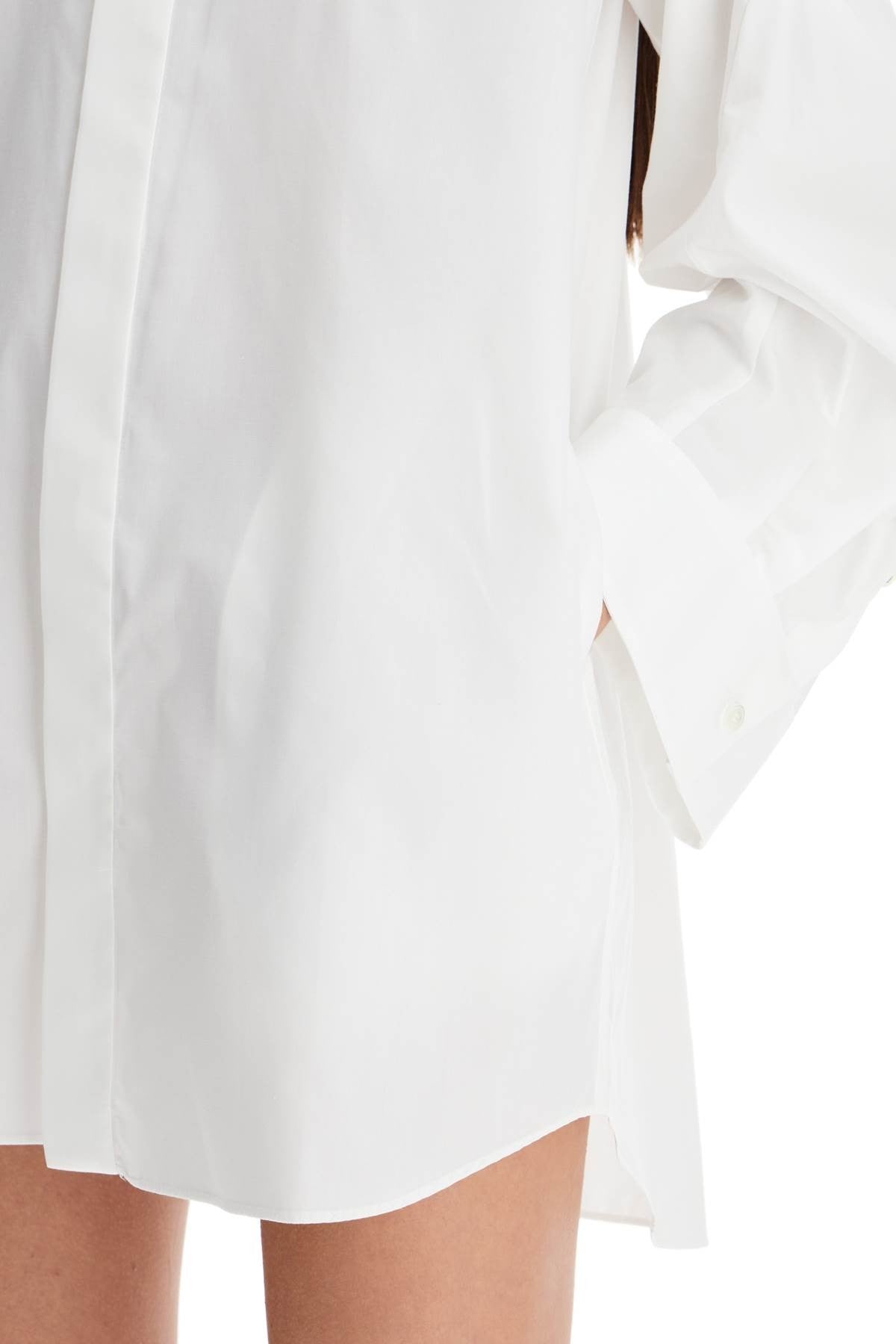 SACAI mini poplin blouse in chem