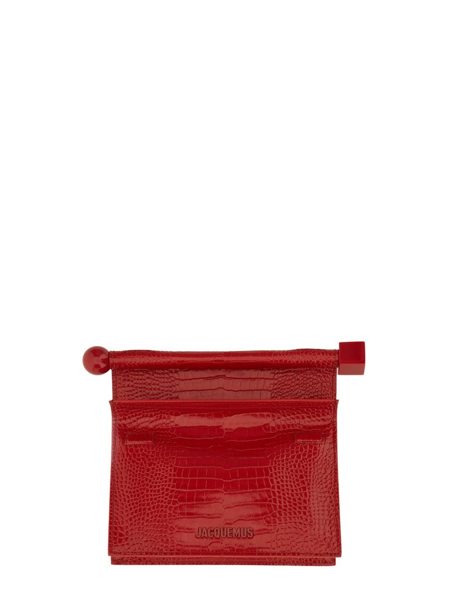 JACQUEMUS MINI "ROND CARRE" CLUTCH BAG