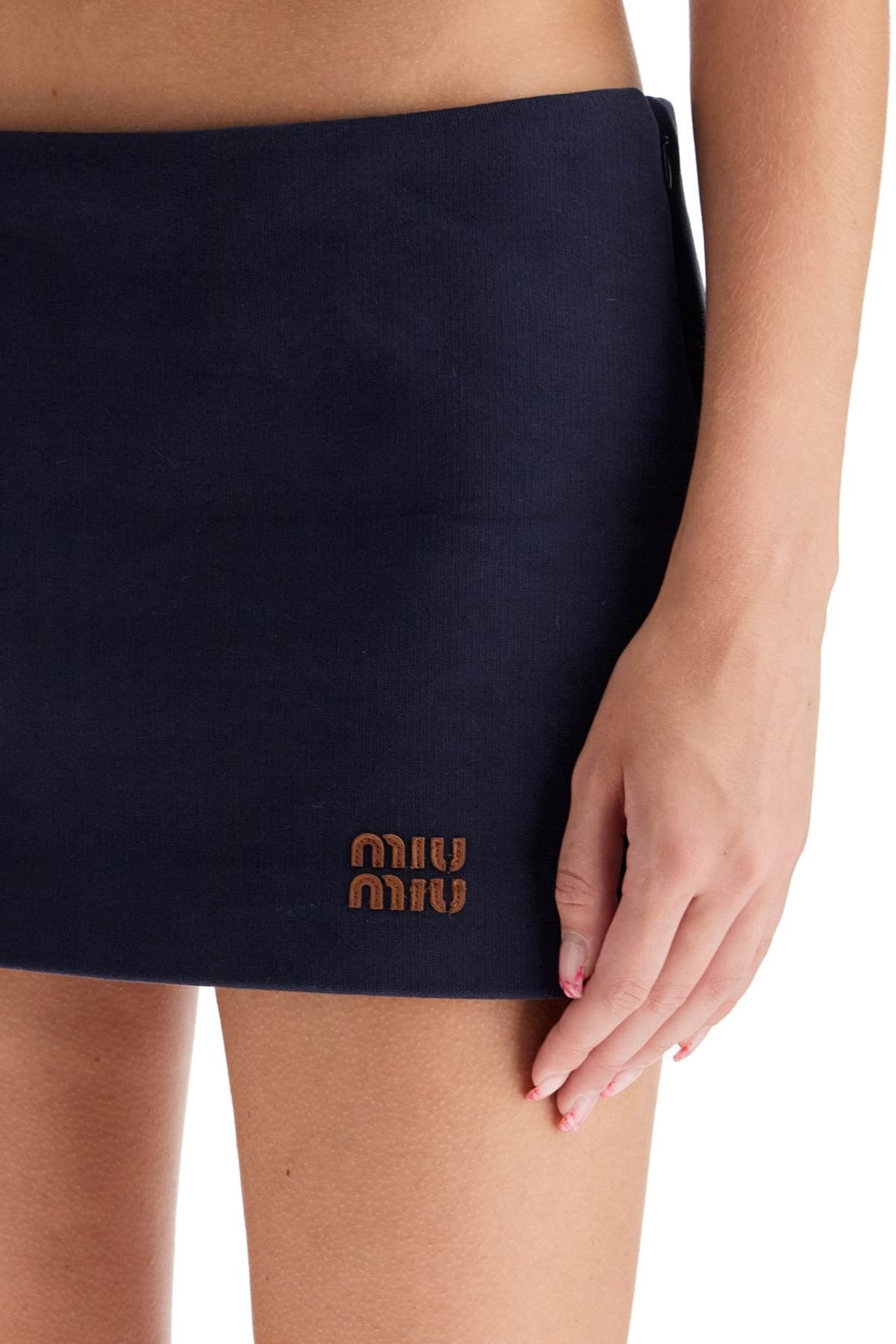 Miu Miu mini skirt in sweatshirt fabric