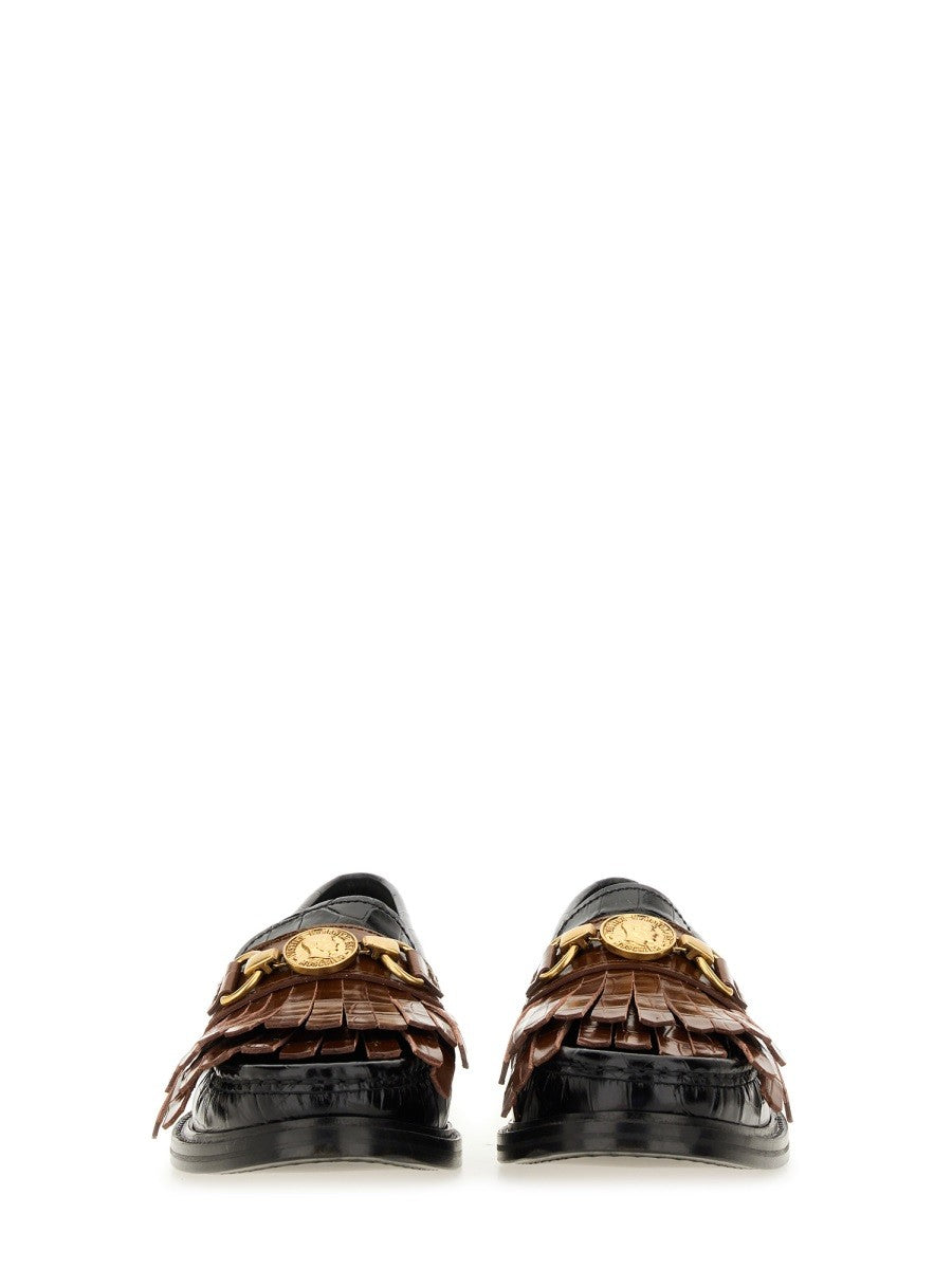 Moschino MOCCASIN WITH BANGS AND COIN