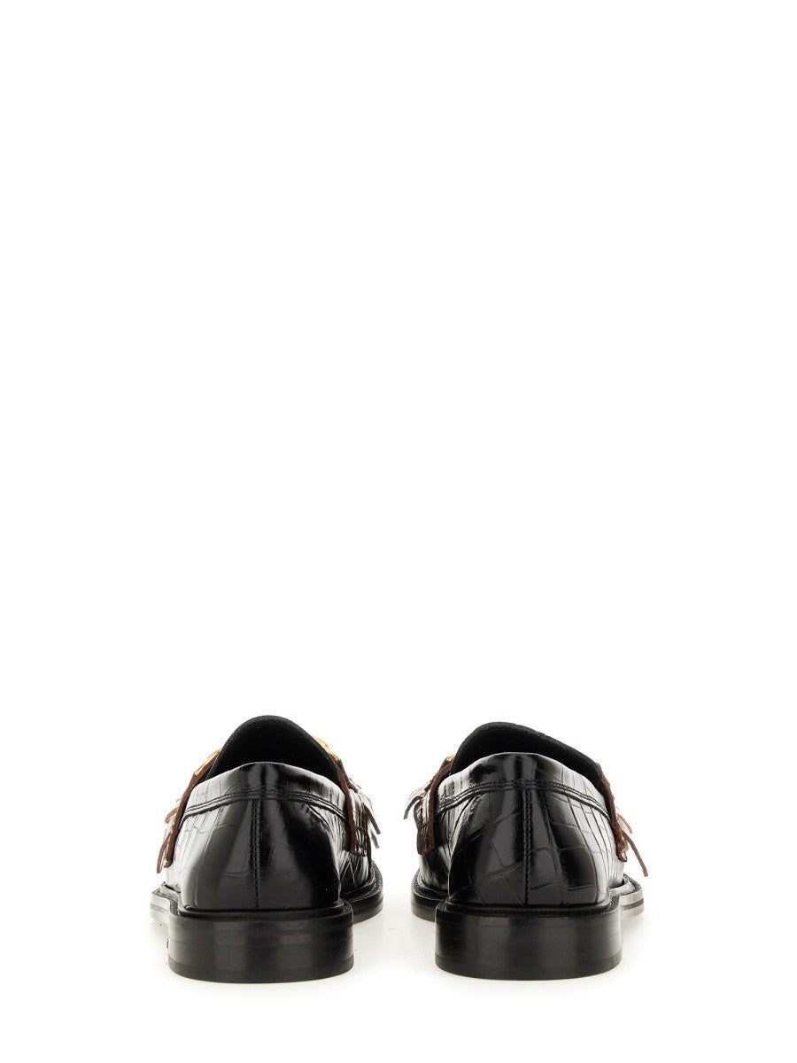 Moschino MOCCASIN WITH BANGS AND COIN