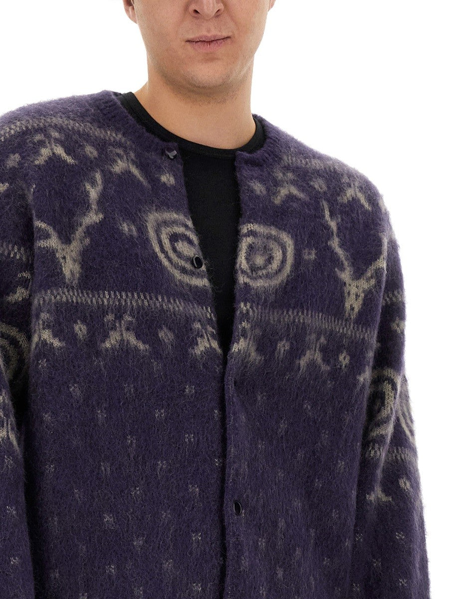 SOUTH2 WEST8 MOHAIR BLEND CARDIGAN