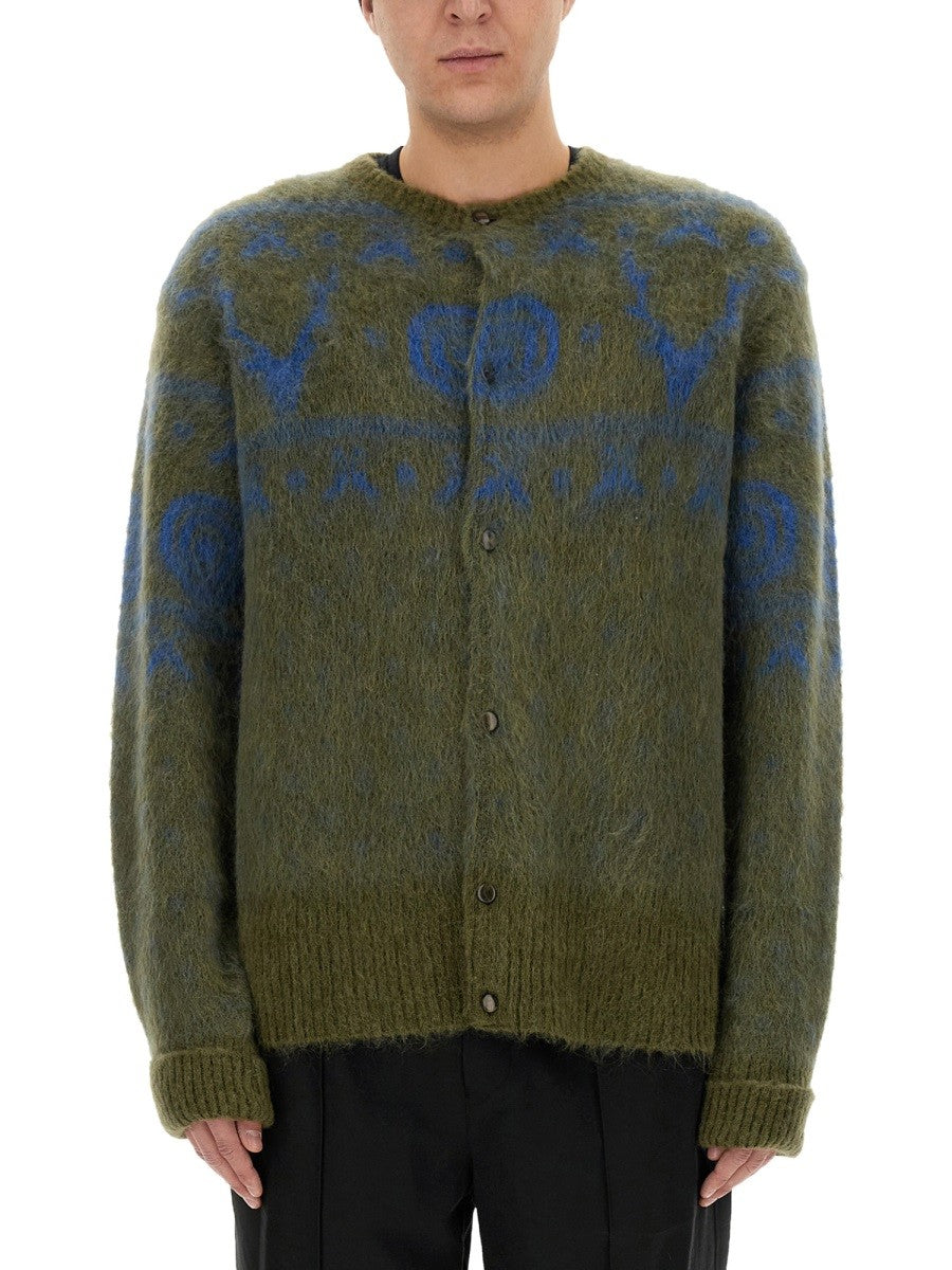 SOUTH2 WEST8 MOHAIR BLEND CARDIGAN