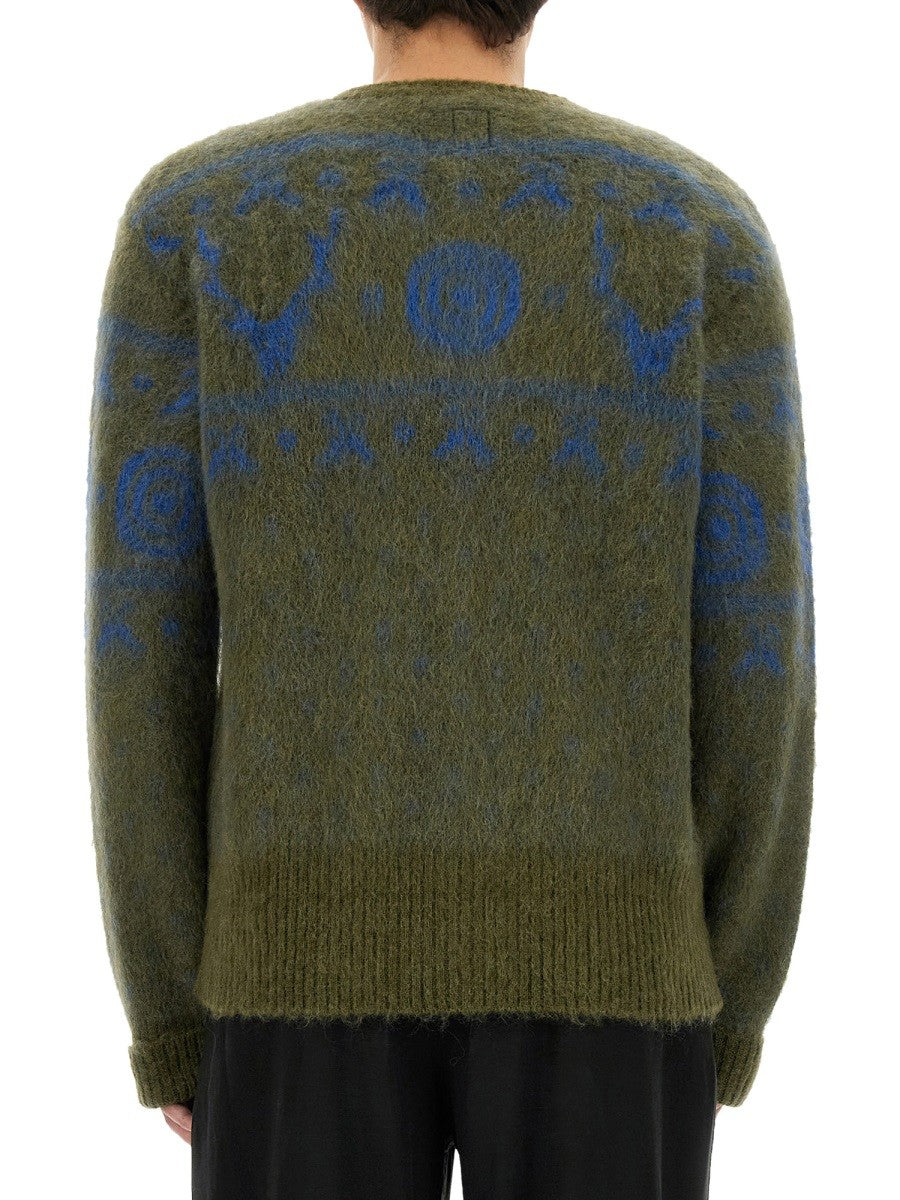 SOUTH2 WEST8 MOHAIR BLEND CARDIGAN