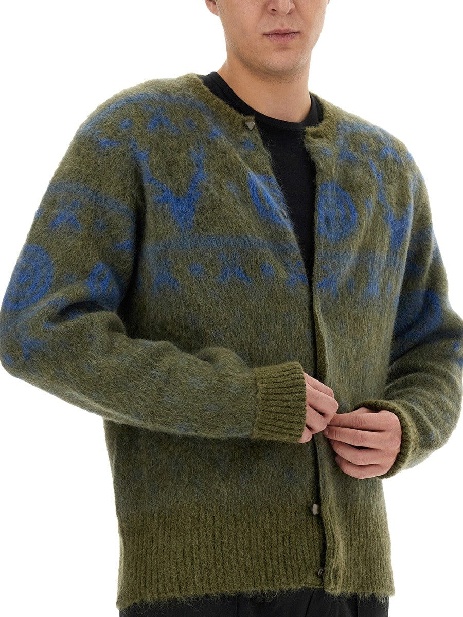 SOUTH2 WEST8 MOHAIR BLEND CARDIGAN