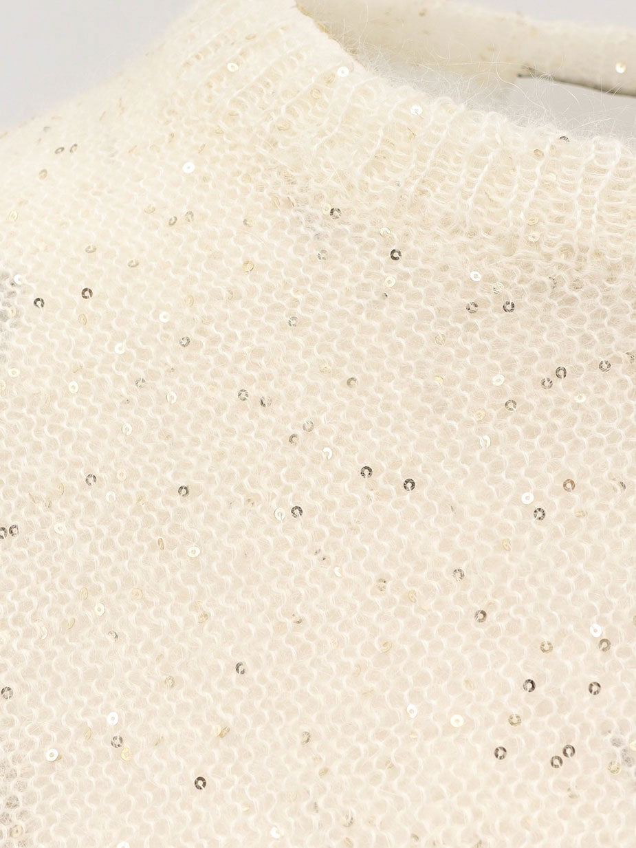 NUDE Mohair blend sweater with sequins