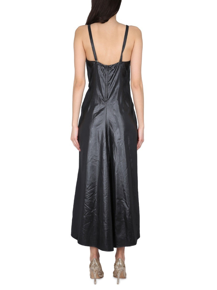 Maison Margiela MOIRÉ POLYESTER DRESS