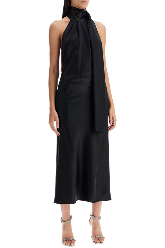 Max Mara 'moli' silk satin midi dress