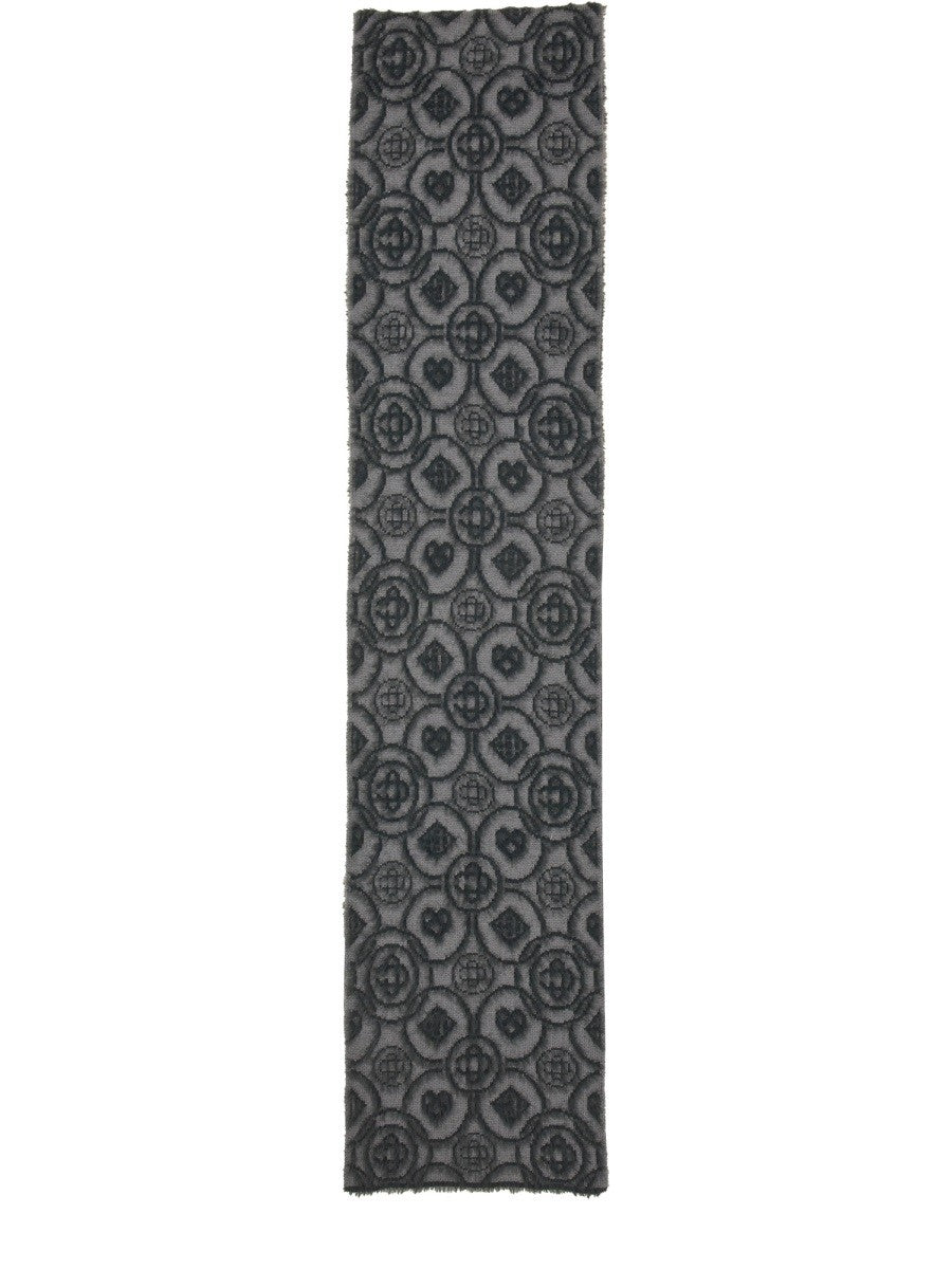 CASABLANCA MONOGRAM "FLUFFY" SCARF