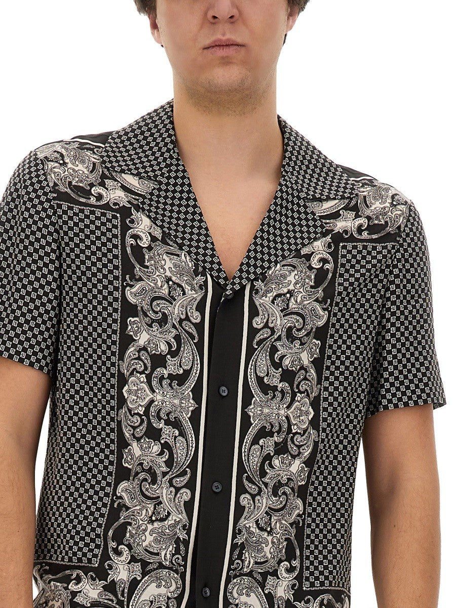 Balmain MONOGRAM PAISLEY STAMOA SHIRT