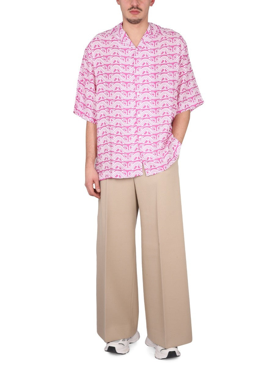 gcds MONOGRAM WAVED SHIRT