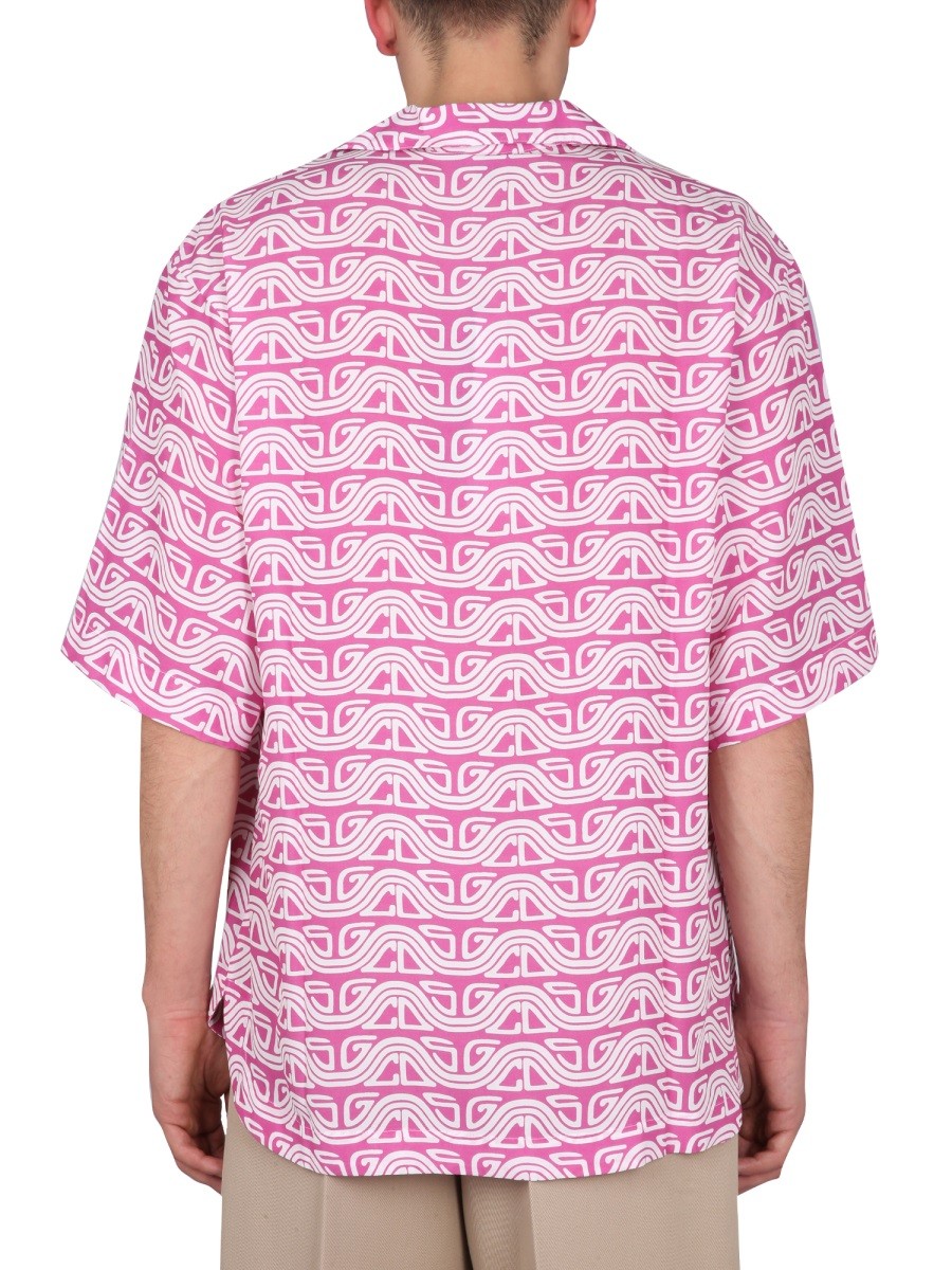 gcds MONOGRAM WAVED SHIRT