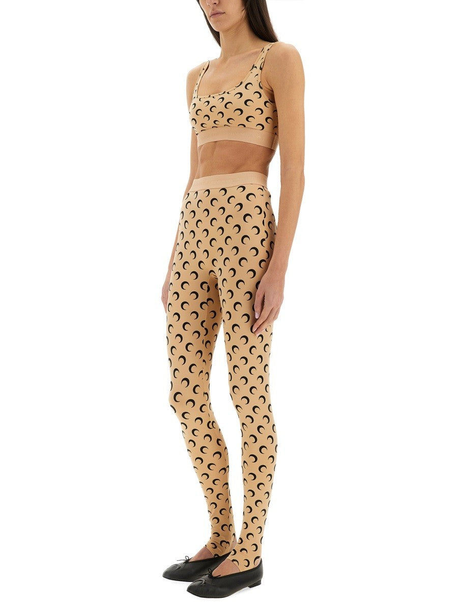 MARINE SERRE "MOON" SPORTS BRA TOP