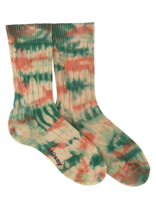 STUSSY MULTI DYED RIBBED SOCKS