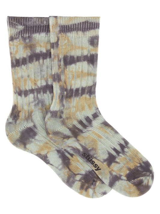 STUSSY MULTI DYED RIBBED SOCKS