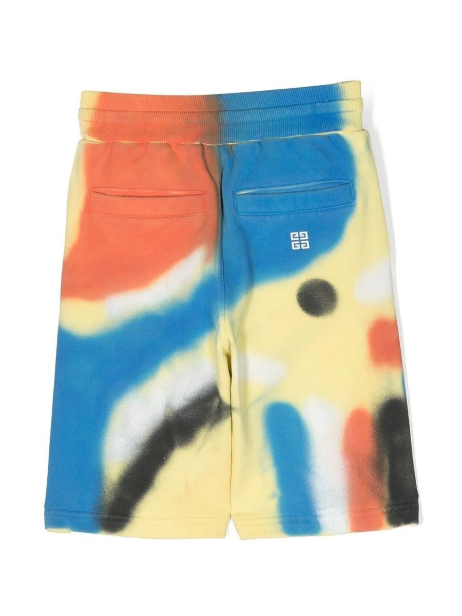 Givenchy multicolor bermuda shorts side logo