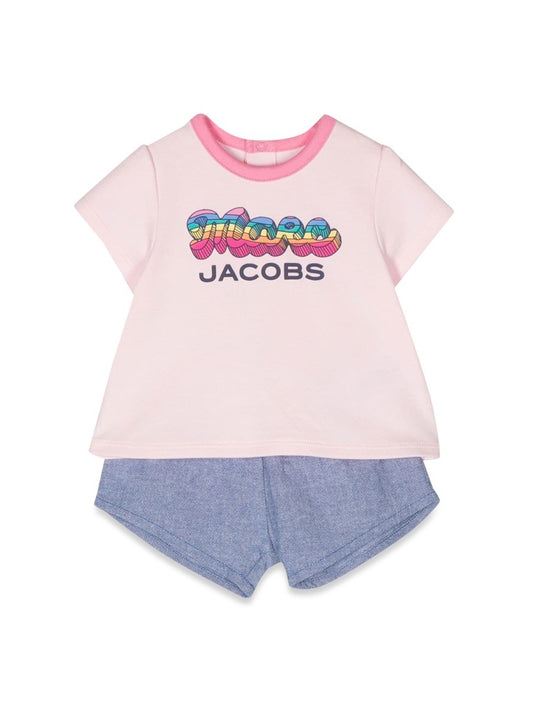 Marc Jacobs multicolor logo t-shirt and shorts