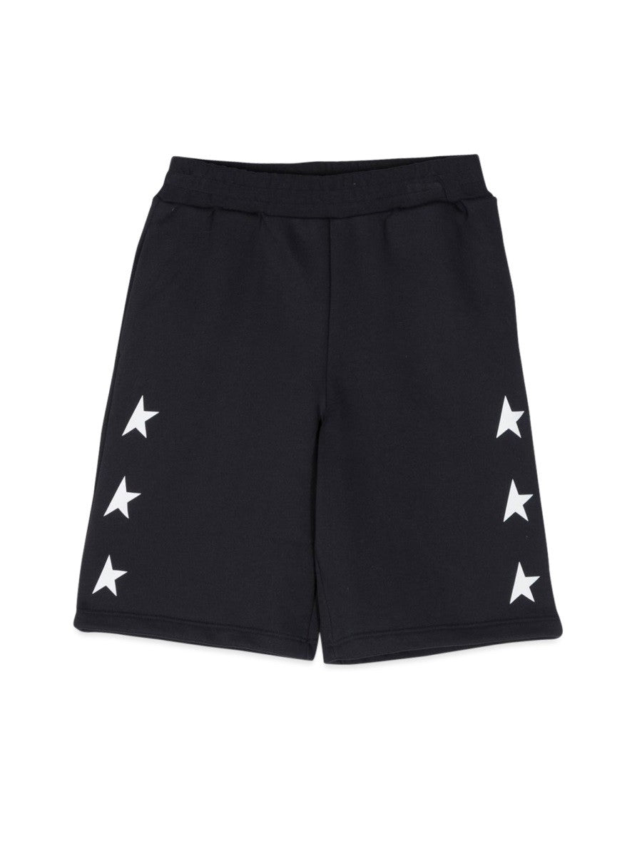 Golden Goose multistar fleece shorts