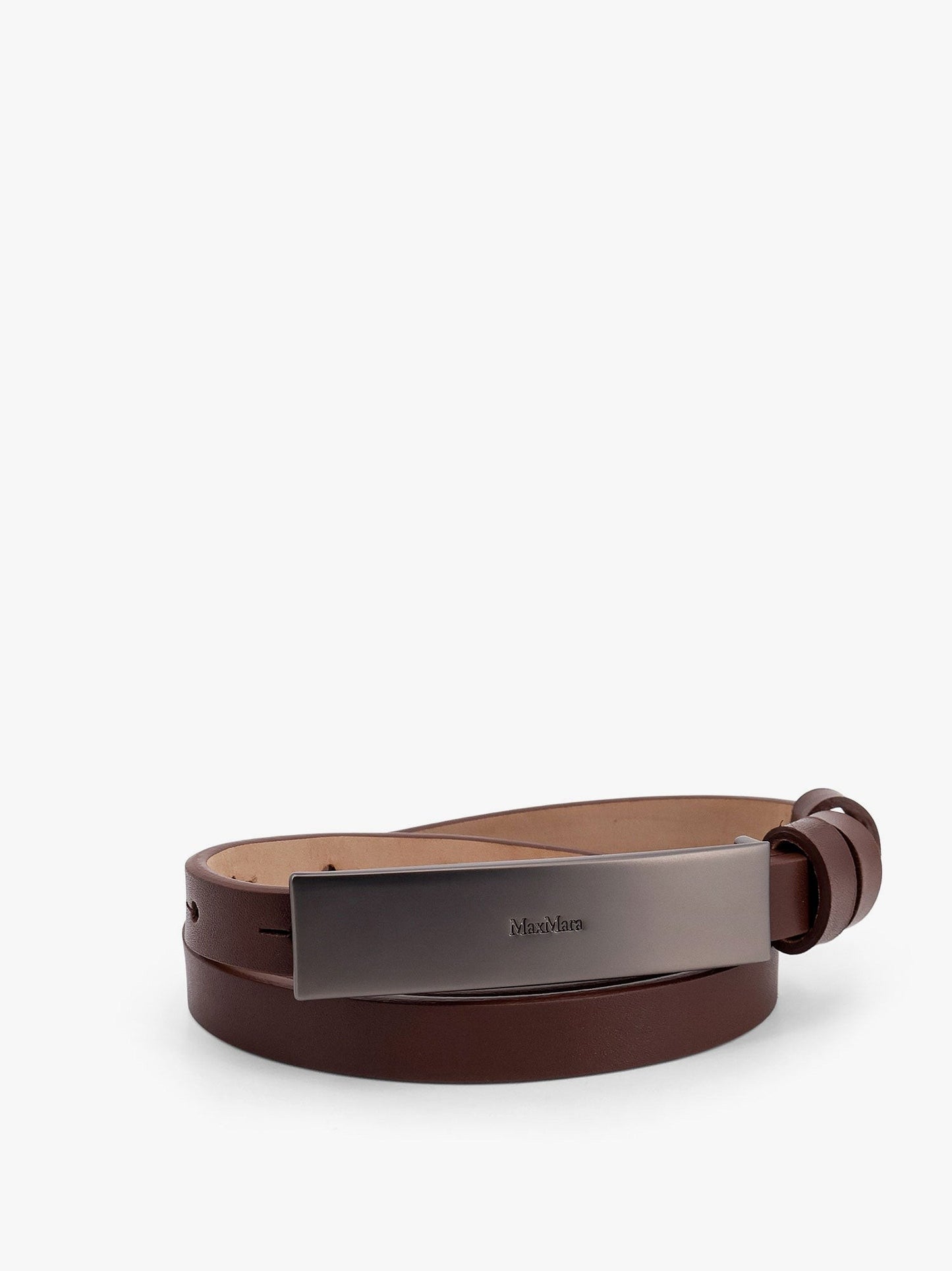 Max Mara New plate 15 max mara sfilata leather belt