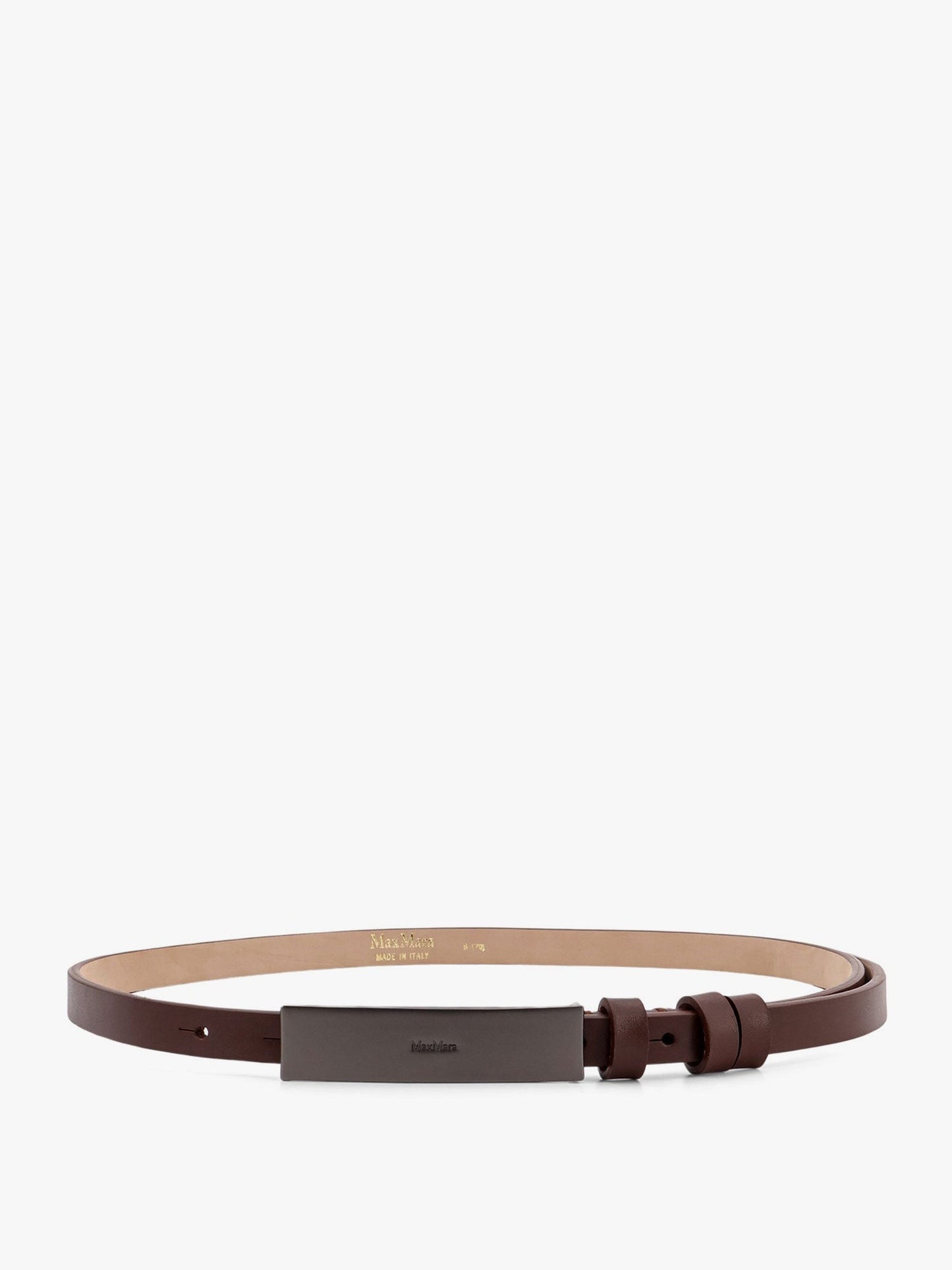 Max Mara New plate 15 max mara sfilata leather belt
