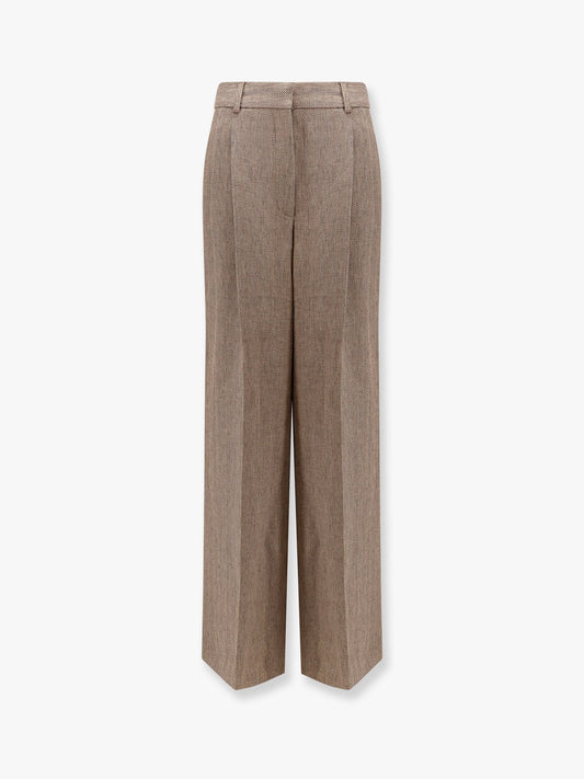 LORO PIANA Nyack herringbone linen trouser
